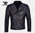 Timberline Men's Rustic Vintage Biker Leather Jacket
