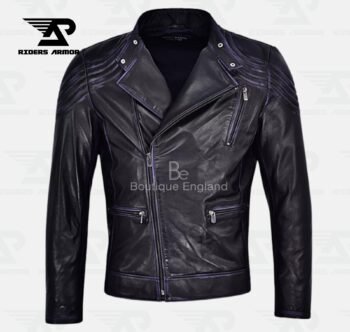 Timberline Men's Rustic Vintage Biker Leather Jacket