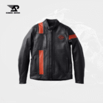 Hwy-100 Men's Waterproof Leather Jacket – Black Edition