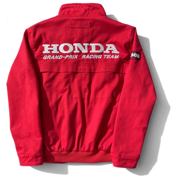1989 Honda Grand Prix Racing Team Twill Jacket Riders Armor - Image 2
