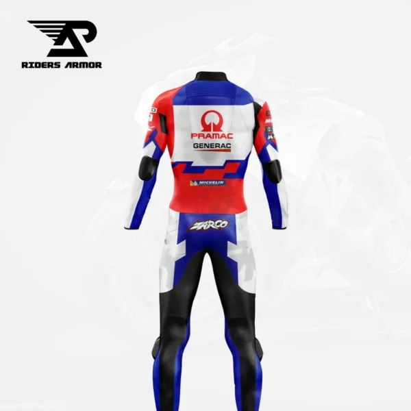Johan Zarco Ducati Motorcycle Racing Leather Suit - Image 2