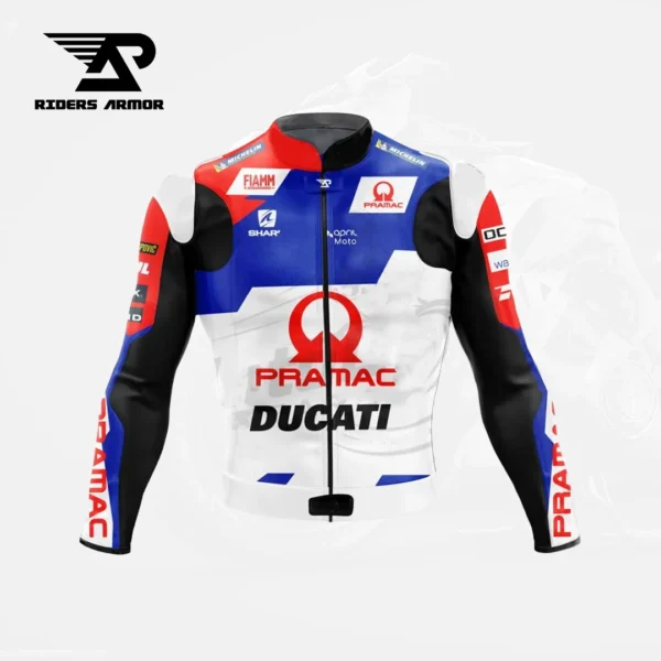 Johan Zarco Ducati Motorcycle Racing Leather Suit - Image 3