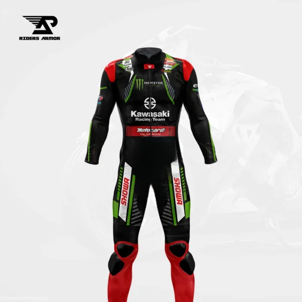 Kawasaki Leon Haslam 2019 Cowhide Motorcycle Suit