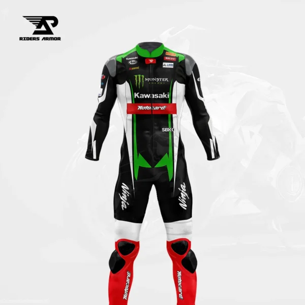 Kawasaki Tom Sykes 2017 Real Leather Biker Suit