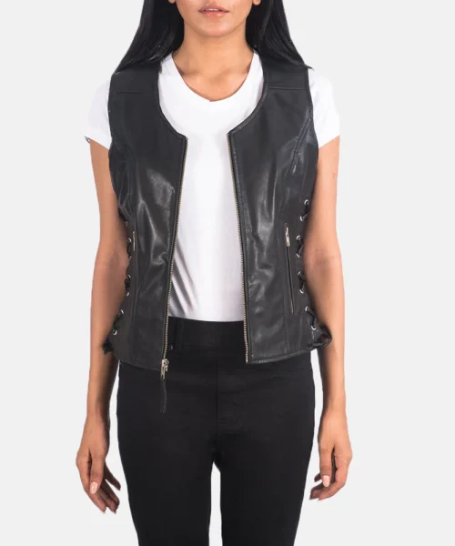 Riders Armor VandaRider Black Leather Vest Women’s Edition