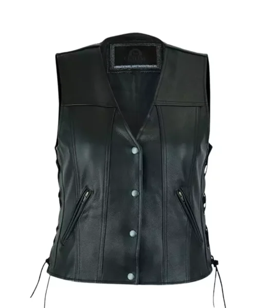 Riders Armor RebelQueen Black Women’s Leather Vest