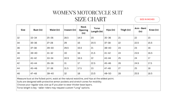Riders Armor StormRider Women’s Leather Riding Suit – 1 & 2 Piece - Image 3