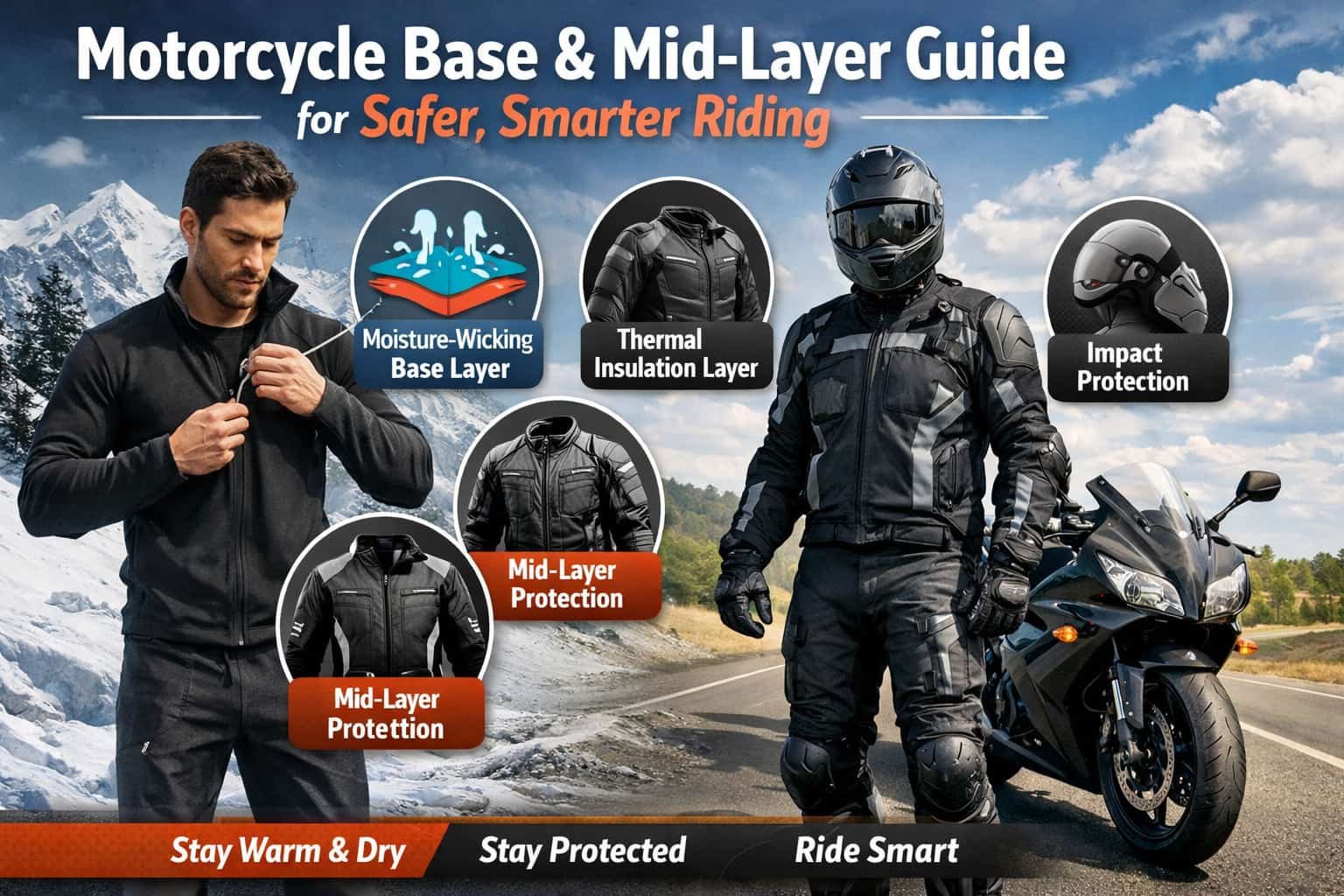 Best Motorcycle Base Layer for Cold Weather Riding