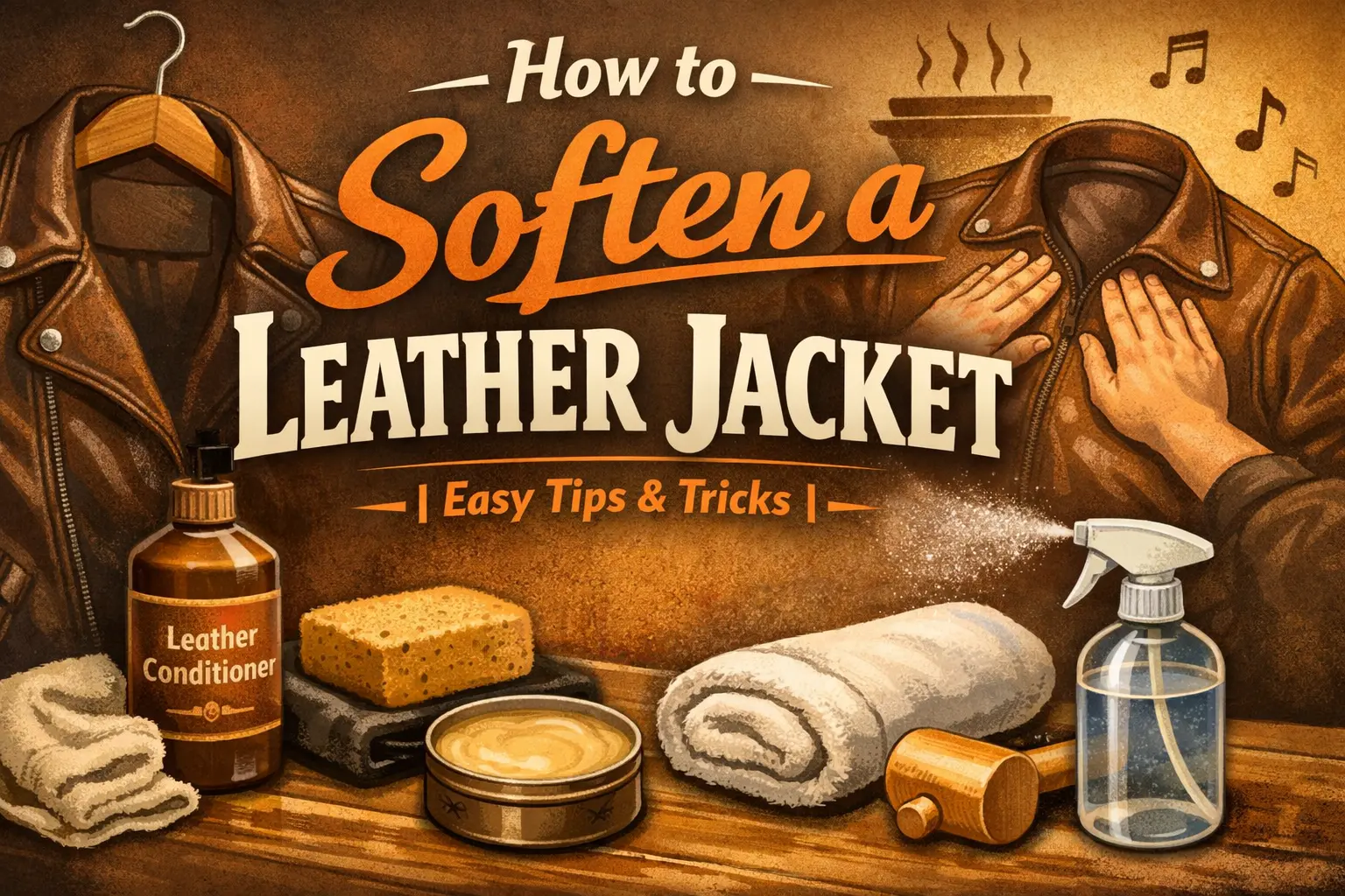 How to soften a leather jacket?